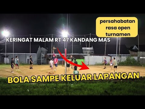 Seru & Panas! Voly Ball Persahabatan Rasa Open Turnamen RT 47 Kandang Mas Bengkulu