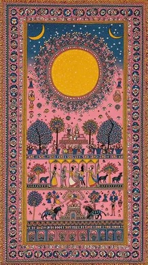 Beautiful Mithila (Janakpur) Painting ❤️ #artlovers #culturalart #dailyart #handmadeart