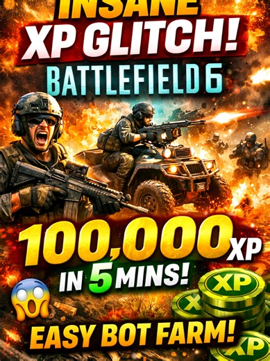 🚨 #fyp #foryou #Battlefield6 #XPGlitch #ViralGaming 🔥 NEW XP GLITCH IS WORKING RIGHT NOW (3-15-26) — Farm INFINITE XP in under 5 minutes with bots! 😱 Drop a like if you’re trying this ASAP! Here’s the exact step-by-step (works every time): 1. Main menu → Search Experiences 2. Type code **ZS4Z2** → Hit **Host** and load in. 3. First map loads → Open **Admin Options** → Pick **Next Map** and wait for full reload. 4. Second load finishes → Open **Admin Options** again → Hit **Next Map** one more