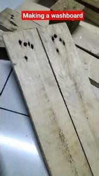 Making a Washboard #washing #washboard #ofwlife