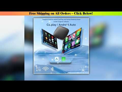 2025 Android 14 3-in-1 CarPlay Smart Box Wireless Android Car Adapter supports YouTube, Netflix