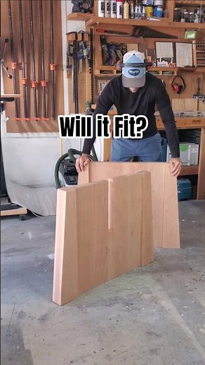 Final Test Fit - Solid Cherry Table Base