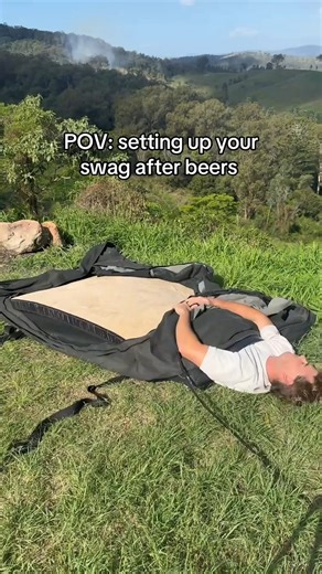 Beers v Swag 👊🏻 Ps. Campera has @dometic swags and tents on sale right now (Save up to $200 🤑) 🎥 @reubenginn_ | Campera - Caravan Parts & Accessories