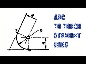 HOW TO DRAW ARC OF RADIUS R TANGENTIAL TO THE ARM OF AN ACUTE ANGLE || PRINCIPLE OF TANGENCY