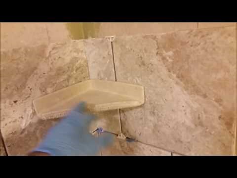 How To Install Corner Shelf On A Shower Wall - Step By Step - DIY