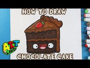 How to Draw CHOCOLATE CAKE!!!