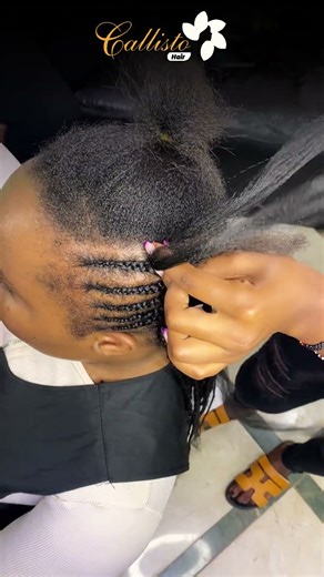 How to do Fulani Braids step by step tutorial #naturalhair #humanhairnigeria #hairstyle