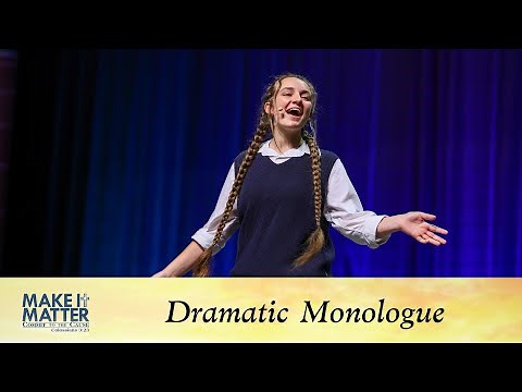 Dramatic Monologue, "Thy Will Be Done" - ISC 2025