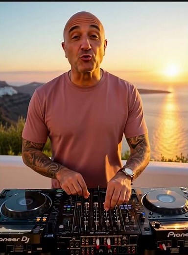 Santorini Sunset Deep House Vibes 🌅 Greek Island DJ Mix | "Your Love Sets Me Free"