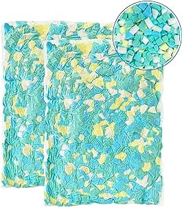 Bean Bag Filler, 10lbs Shredded Memory Foam Stuffing, Filling & Refill for Bean Bag Chairs, Couch Cushions, Punching Bags, Pillows, Sofas, Dog Beds, Multi Color & Shape