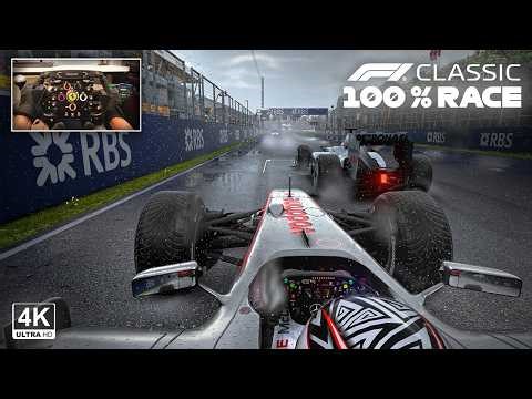 Jenson Button's McLaren MP4-26 V8 | 2011 Canadian GP 100% Race F1 Classic | Steering Wheel Gameplay