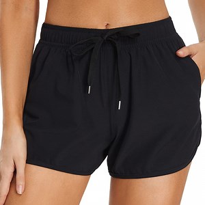 snowsong Shorts For Women Swim Shorts Women Women's Swim Shorts With Pockets High Waisted Board Swimsuit Bathing Shorts Bathing Suit Bottom Boy Shorts Swimsuit Beach Shorts For Women Black XXL