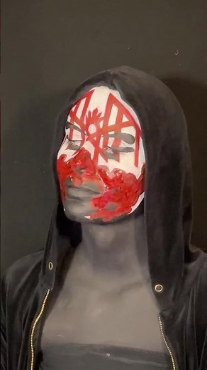 Vessel Sleep Token Mask Inspired Face Paint Makeup