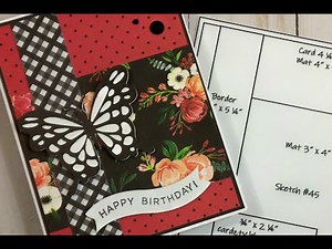 CARD SKETCH SATURDAY || ELEGANT BUTTERFLY CARD