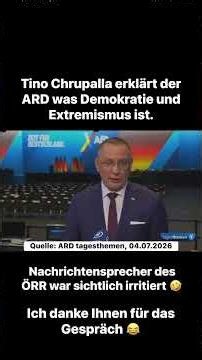 Tino Chrupalla explains to Tagesschau what democracy is! #afd #germanpolitics #news #germany