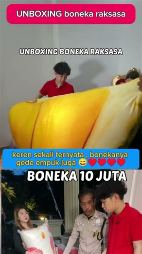 UNBOXING BONEKA RAKSASA 😱‼️ Harganya 10 JUTA, GEDE & EMPUK BANGET!
