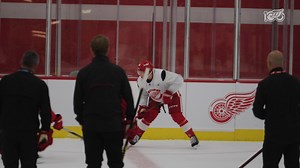 Meet "Captain Knowledge" 😂 Michael Brandsegg-Nygard on the mic! | Detroit Red Wings