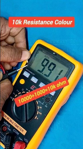 Resistor Color Code🔌10k Resistance Colour. #electronics #colourcode #10k #trishnaelectronicsiti