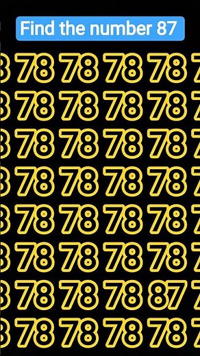 Find the number 87?🤔