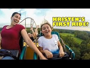 Expedition GeForce Roller Coaster! Kristen's First Ride! Rider Cam POV Holiday Park Germany