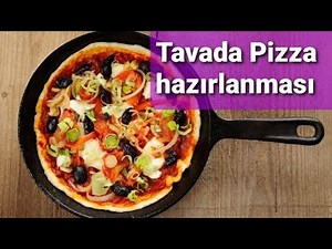 Tavada Pizza 🍕 hazırlanması