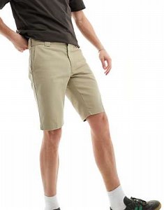 Dickies Silm Fit shorts in khaki | ASOS
