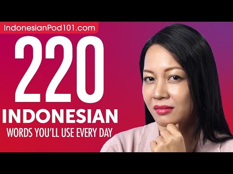 220 Indonesian Words You'll Use Every Day - Basic Vocabulary #62