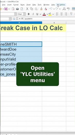 🪓 Split Words in LibreOffice Calc ("break case")