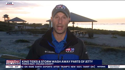 Ponce Inlet jetty damaged in King Tides, storms