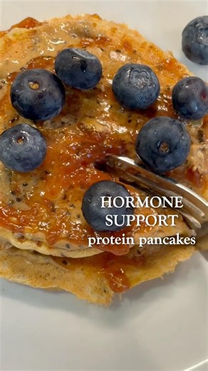 Hormone Support Protein Pancakes | Blood Sugar-Friendly Breakfast #healthyrecipes #womenshealth