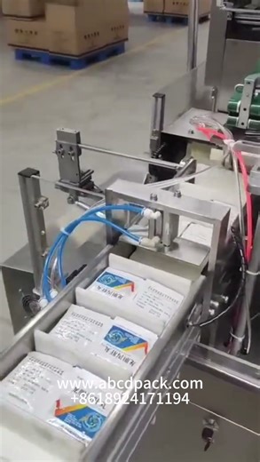 Automatic Pouch & sachets sorting counting & cartoning machine