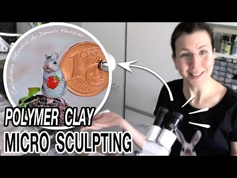 Miniature Mouse Polymer Clay Micro Sculpting