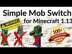 How to Disable Mob Spawning in Minecraft 1.13.0 [ONLY] (and on permanent chunk loading)