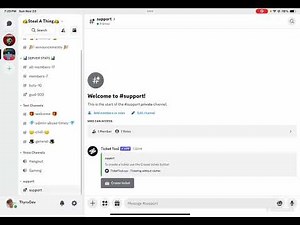 How to create a ticket in my discord server tutorial