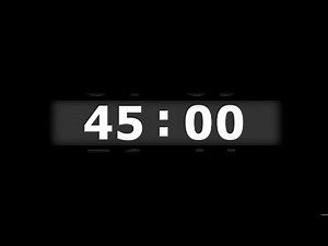 45 Minutes Silent Countdown Timer – No Sound, No Music
