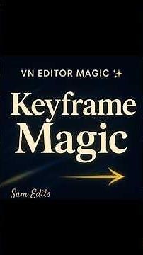 VN Editor: Keyframe Animation Magic 🔥 | Smooth Motion Secrets | #samedits