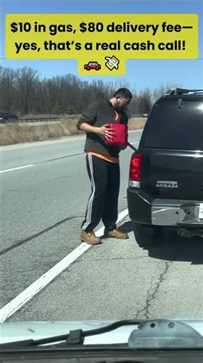 ⛽ Fuel Delivery Service – Easy Money in Roadside Assistance! 🚗💨#roadsideassistance #roadtrip