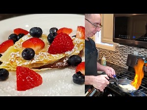 Nutella Crepes With Flambé