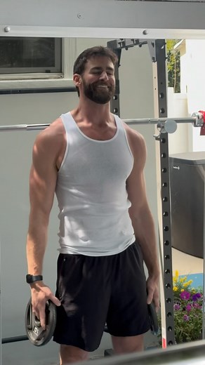 Chris Salvatore on Instagram: "Ok I know they’re only 10lbs but it’s harder than it looks 😂 especially after a full workout from @climv 🥵"