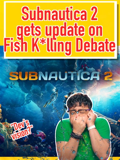 Subnautica 2 devs promise updates after fish killing debate explodes online. #subnautica2 #gamingnews #unknownworlds #debate