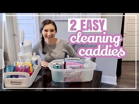 WHAT TO PUT INSIDE A CLEANING CADDY // How to Organize Cleaning Supplies + Cleaning Kit Essentials