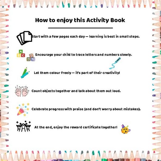 ABC, Numbers & Shapes Coloring Book for Kids Ages 3–5 | Preschool & Kindergarten