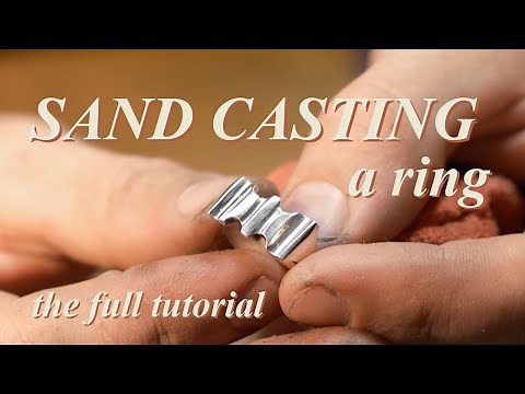 SAND CASTING A RING - full tutorial, minimal tools