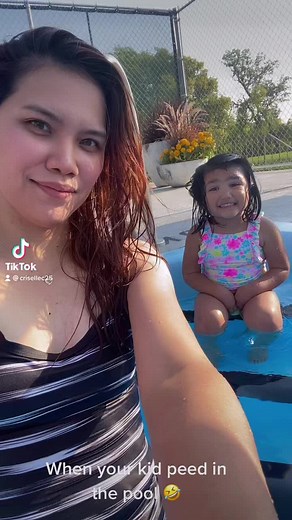 There’s no getting around it! Kids pee in swimming pool 😝 Oopsie!!! 🤣
