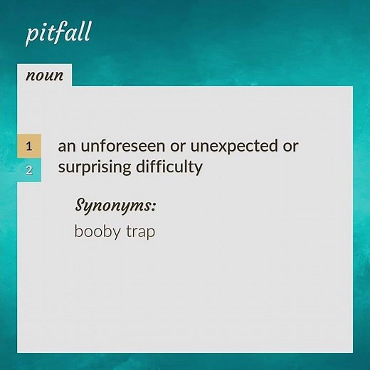 Pitfalls | meaning of Pitfalls