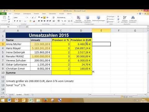 Wenn-Funktion mit Berechnung in Excel