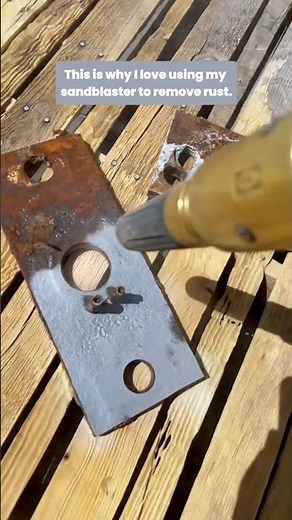 This sandblaster is oddly satisfying #rust #removal