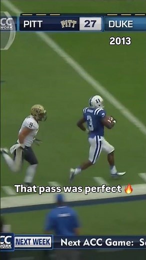 He placed that with precision 🤝 #dukebluedevils #accfootball #collegefootball