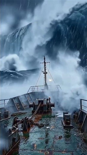 Unstoppable Bulk Carrier vs 30m Rogue Wave 🌊 Extreme Storm POV