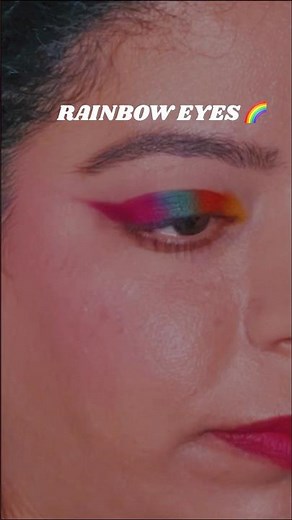 Rainbow Eye Makeup 🌈 Bold & Colorful Eye Look Tutorial